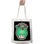 Super Mario Mushroom Facehugger Alien Iki Tarafı Kalıcı Baskılı Yıkanabilir Çanta