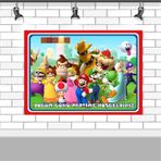 Süper Mario Parti Malzemeleri Super Mario Doğum Günü Afişi 70x100 CM