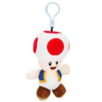 Super Mario Peluş Anahtarlık - Kırmızı Benekli Şapkalı Toad