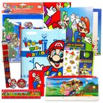 Super Mario School Supplies Set - Bundle with Mario Folders, Notebook, Pencils, Stickers, and More | Mario School Supplies for Boys
