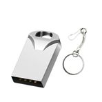 Süper Mini USB Flash Sürücüler Bellek Çubukları Başparmak Sürücü Kalem Çubuğu Su Geçirmez Toz Geçirmez Darbeye Dayanıklı (Gümüş 2GB)
