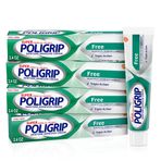 Super Poligrip Çinko İçermeyen Protez ve Kısmi Yapıştırıcı Krem, 68 ml (4'lü Paket)