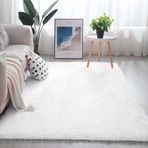Süper Yumuşak Kadife Oturma Odası Halısı Büyük Boy Uzun Tüylü Yatak Odası Oturma Odası Yemek Odası Halısı Yıkanabilir Kaymaz İç Halı Turuncu 160 x 230 cm