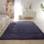 Süper Yumuşak Shaggy Halı 40x60 cm Kaymaz Mutfak Halısı Yemek Odası Mutfak Kafe Salon Kanepeleri vb. için Asker Yeşili