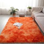 Süper Yumuşak Shaggy Halı Koyu Mor 40 x 60 cm Oturma Odası için Kabarık ve Rahat Halı