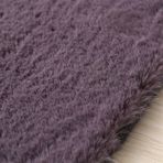 Süper Yumuşak Suni Tavşan Kürkü RugShaped Kanepe Örtüsü ve Koltuk Battaniyesi Peluş Suni Kürk Halı Mor 140 x 200 cm Ev Dekoru ve Rahat Yaşam Alanları için Mükemmel
