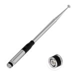 Superbat CB Telsiz Anten 22,5 cm-130 cm 27 MHz Taşınabilir Teleskopik Anten BNC Erkek Kazanç 3dBi Konnektörlü Cobra HH50WXST, HHRT50, HH50, C75WXST, HH 38 WX St ile Uyumlu