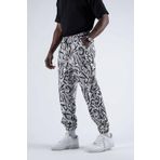 SUPERBLUE Erkek Baskılı Günlük Esnek Beyaz Jogger Pantolon