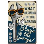 SUPERDANT Spanner Teneke Tabelalar Retro Metal Poster Adam Mağara Dekor Tabelaları Bakım Aracı Ev Garaj Tamir Dükkanı Barlar Restoranlar Kafe Publar Araba Kulübü Duvar Sanatı Hediyeleri 20 x 30 cm