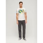 Superdry Bisiklet Yaka Baskılı Beyaz Erkek T-Shirt M1011916A71D_LA VL GRAPHIC T SHIRT