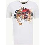 Superdry Bisiklet Yaka Baskılı Kırık Beyaz Erkek T-Shirt Vl Tokyo Relaxed Tee
