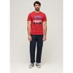 Superdry Bisiklet Yaka Baskılı Kırmızı Erkek T-Shirt M1011982A9QZ_GREAT Outdoors Graphıc - XL