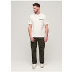 Superdry Bisiklet Yaka Baskılı Krem Erkek T-Shirt M1011896B22C_TATTOO GRAPHIC LOOSE T