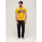 Superdry Bisiklet Yaka Baskılı Sarı Erkek T-Shirt M1011897A7SD_TOKYO VL GRAPHIC T SHI