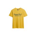 SUPERDRY Bisiklet Yaka Baskılı T-Shirt, S, 5003135367, Sarı, Erkek