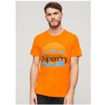 Superdry Bisiklet Yaka Baskılı Turuncu Erkek T-Shirt M1011911AP2T_GREAT OUTDOORS NR GRAP