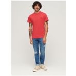 Superdry Bisiklet Yaka Düz Kırmızı Erkek T-Shirt M1011927A4FE_ESSENTIAL LOGO EMB TEE