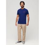 Superdry Bisiklet Yaka Düz Lacivert Erkek T-Shirt M1011245AJZD_ESSENTIAL LOGO EMB TEE