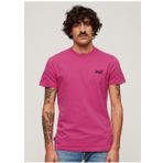 Superdry Bisiklet Yaka Düz Pembe Erkek T-Shirt M1011245AVKB_ESSENTIAL LOGO EMB TEE