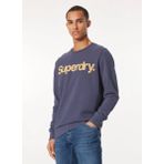 Superdry Bisiklet Yaka Lacivert Erkek Sweatshırt M2013714AJUA_CLASSIC CORE LOGO SWEA