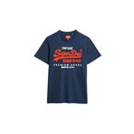 SUPERDRY Bisiklet Yaka T-Shirt, M, 5003215443, Lacivert, Erkek