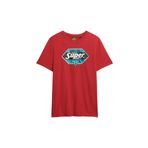 SUPERDRY Bisiklet Yaka T-Shirt, XL, 5003276581, Kırmızı, Erkek