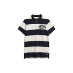 SUPERDRY Çizgili Beyaz - Lacivert Polo T-Shirt Vintage Athletic Jersey, XL, 5003297688, Beyaz - Lacivert, Erkek