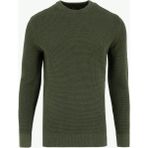 Superdry Düz Yaka Normal Düz Yeşil Erkek Kazak M6110657A1GN_TEXTURED CREW KNIT JUM