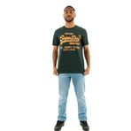 Superdry Erkek baskılı tişört gömlek, Emaye Yeşil, S