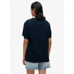 SUPERDRY İşlemeli T-Shirt, M, W1011702A, Lacivert, Kadın