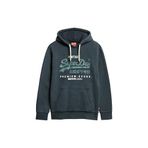 Superdry Kapüşon Yaka Siyah Erkek Sweatshırt M2013687A12A_DUO VINTAGE LOGO HOODI