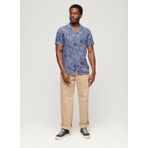 Superdry Normal Çok Renkli Desenli Erkek Gömlek M4010810A1WB_OPEN COLLAR PRINT LINE