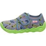 Superfit Bubble Çocuk Ev Kreş Ayakkabısı Dino - Yeşil 006273-8420