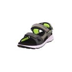 Superfit Criss Cross erkek çocuk sandaleti, Gri Açık Yeşil 2000, 33 EU
