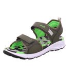 Superfit Criss Cross erkek çocuk sandaleti, Yeşil Açık Yeşil 7010, 34 EU