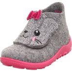 Superfit Happy Octi Kız Çocuk Gri Pembe Keçe Panduf Kedi 006295-2500 - Gri - Pembe