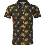 Superfly Polo Yaka Çiçek Desenli Erkek Tişört 20819 - M - Yeşil
