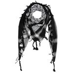 Superfreak® Palituch ana renk siyah ° PLO şal ° 100 x 100 cm ° Pali Filistinli Arafat Tuch °% 100 pamuk – tüm renkler. Siyah/Beyaz 100x100cm