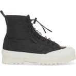 Superga 2644 Alpina Quilted Nylon Kadın Ayakkabı - Siyah-Antrasit