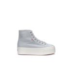 Superga 2708 Hi Top Kadın Gri Lila Spor Ayakkabı