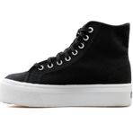 Superga Unisex Yetişkin 2708 HI TOP Ayakkabı, Black-FWhite-SP, 36 EU
