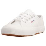 SUPERGA Unisex Yetişkin 2749 TUMBLED LEATHER Spor Ayakkabı, Beyaz, 43 EU