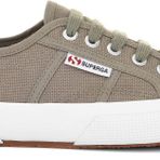 Superga Unisex Yetişkin 2750-COTU CLASSIC Ayakkabı, Green Safari-F Avorio-SP, 46 EU