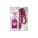 Süpergirl Boyun Askısı Yoyo ve Dik Kartlık Set