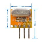Süperheterodin 433mhz Rxb14 Rf Alıcı Modül Kablosuz Haberleşme Kumanda Oyuncak Rc Araba Kapı Alarm