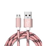 Superior Micro USB kablosu ve naylon Metallstecker +, Premium High Speed USB 2.0 A Fiş, Micro B Fiş senkronizasyon ve şarj kablosu, ¨ ¹ R Samsung, HTC, LG, Motorola, Nokia, Android ve daha fazla £ ¨ 0.25 m £ ¬ 1 M £ ¬ 1.5 m £ ¬ 2 m £ © 1M Pembe