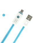 Superior Üstün Zrl LED Light Jelly Micro USB kablosu 1 m hızlı şarj kablosu veri senkronizasyon için Samsung Galaxy S7/S6/S5/Edge HTC, Motorola, Nokia, Android, ve daha fazlası Mavi