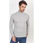 Süperlife Balıkcı Yaka Uzun Kollu Dar Kalıp İnce Erkek Sweatshirt SPR 2019K21