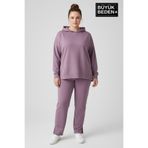Superlife Büyük Beden Kapşonlu Tunik ince Sweatshırt SPR26BTK991