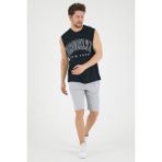 Süperlife Erkek Bisiklet Yaka Regular Fit Brooklyn Baskılı Tişört SPR22TS116 - Siyah